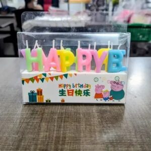 Happy Birthday Alphabet candle